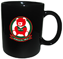 Stoneware black mug